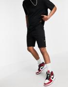 Jack & Jones Intelligence Jersey Cargo Short In Black