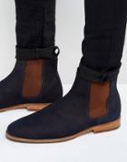 Bobbies L'horloger Suede Chelsea Boots - Navy