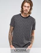 Reclaimed Vintage Knitted T-shirt - Black