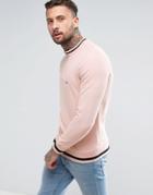 Diesel S-allen Perforated Zip Sweat - Pink