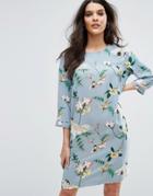 Y.a.s Bird Print Dress - Multi