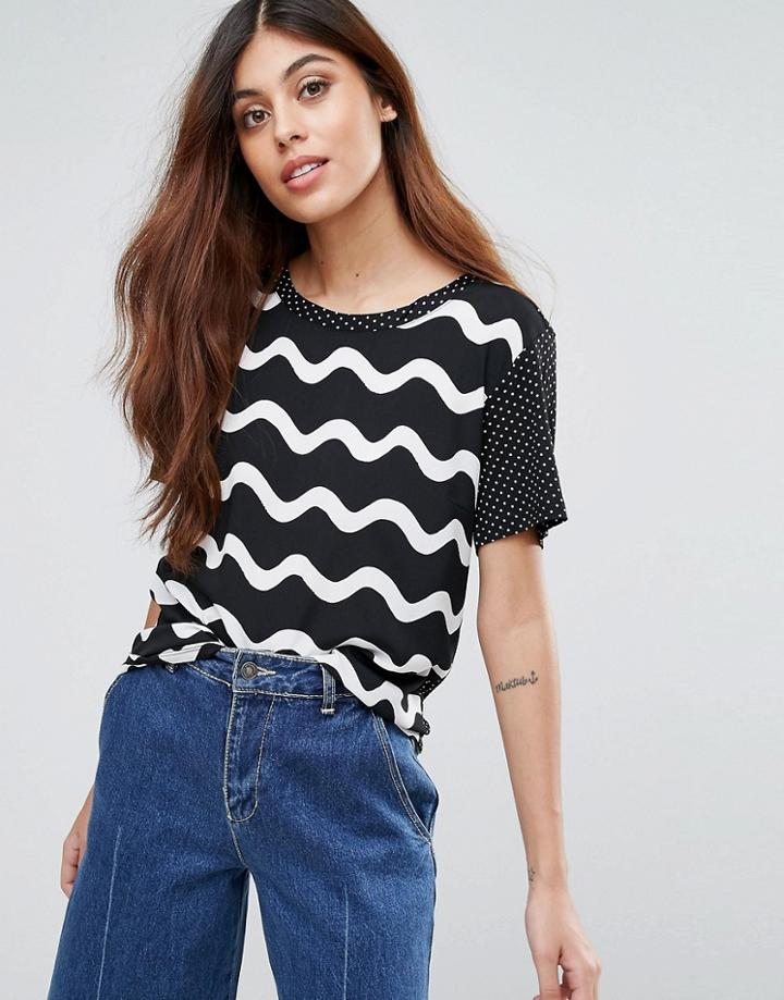 Warehouse Zig Zag Top - Multi