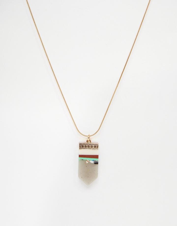 Aldo Astoawen Pendant Necklace - Gold