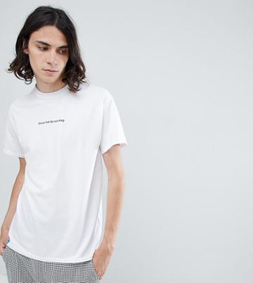 Dream But Do Not Sleep Logo T-shirt With Back Print - White