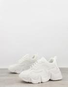 Public Desire Temper Chunky Sneakers In White