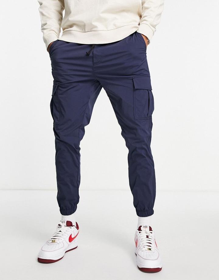 Jack & Jones Intelligence Cargo Pants In Navy