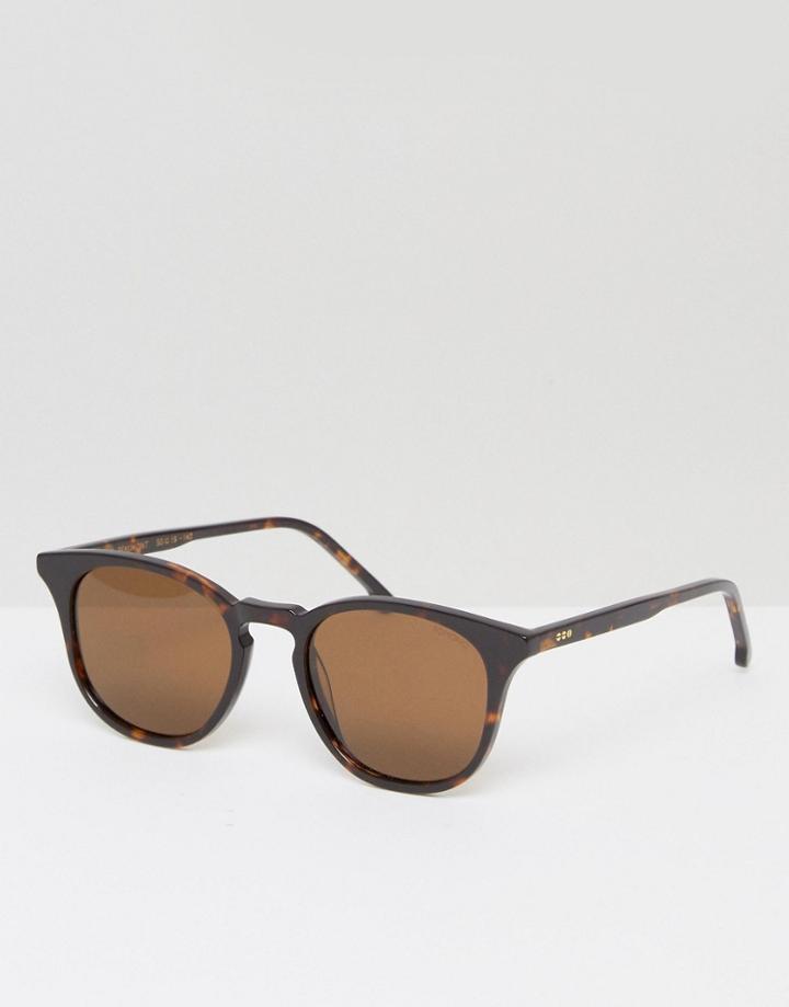 Komono The Beaumont Square Sunglasses In Tort - Brown