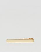 Asos Slim Tie Bar With Gold Plating - Gold