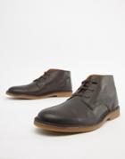 Selected Homme Leather Desert Boot - Brown