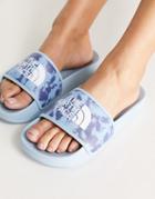 The North Face Base Camp Slides In Blue Tie Dye