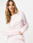 Asos Design Mix & Match Lounge Sweatshirt In Pink