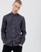 Fred Perry Check Shirt In Navy - Navy