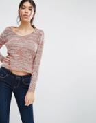 Vero Moda Joelle Red Salt & Pepper Sweater - Red