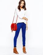 New Look Supersoft Skinny Jeans - Navy