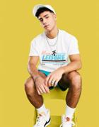Asos Actual Relaxed T-shirt With Front Graphic Print In White