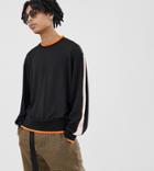 Collusion Track Top In Black With Orange Piping
