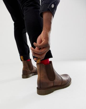Dr Martens 2976 Chelsea Boots In Brown