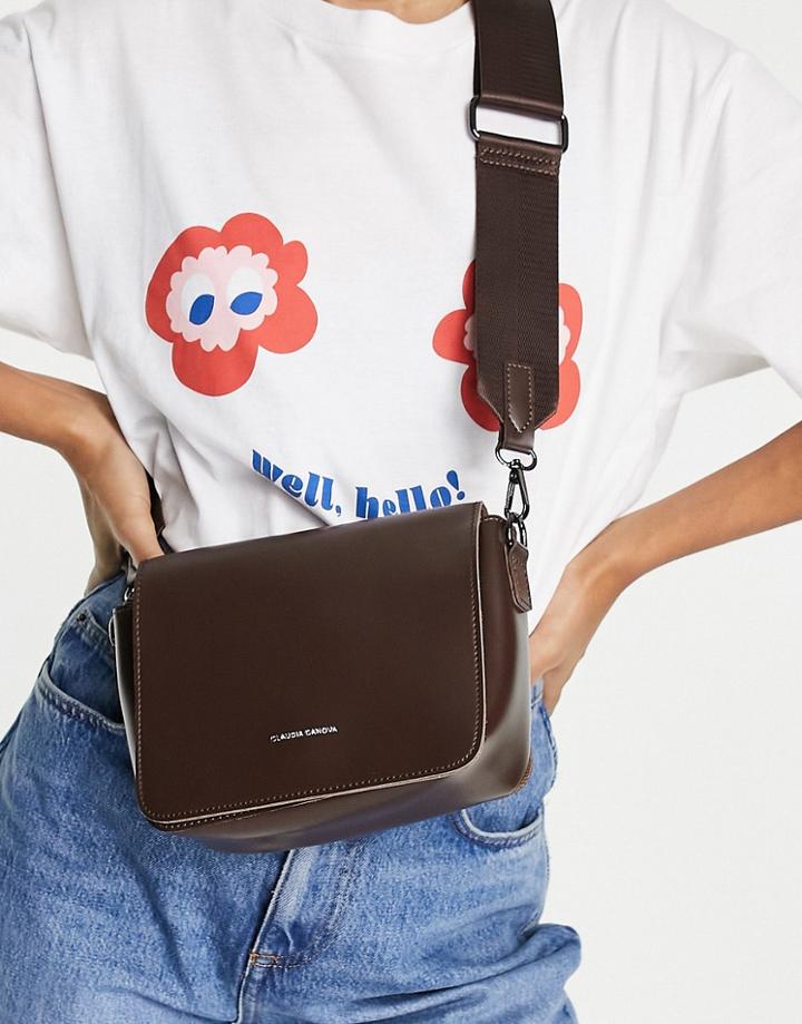 Claudia Canova Crossbody Bag In Chocolate-brown