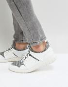 Call It Spring Servan Knitted Sneakers In White - White