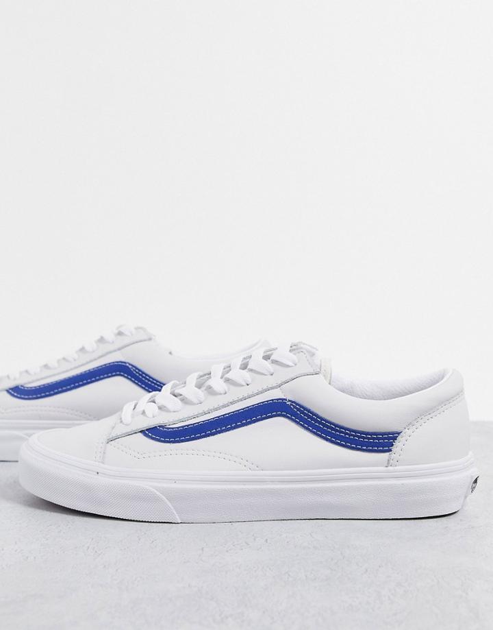 Vans Style 36 Leather Pop Sneakers In White