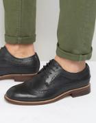 Bellfield Brogues In Black Leather - Black