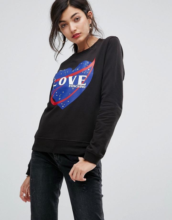 Love Moschino Nasa Love Sweater - Black