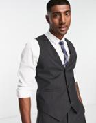 Bolongaro Trevor Plain Super Skinny Vest In Gray