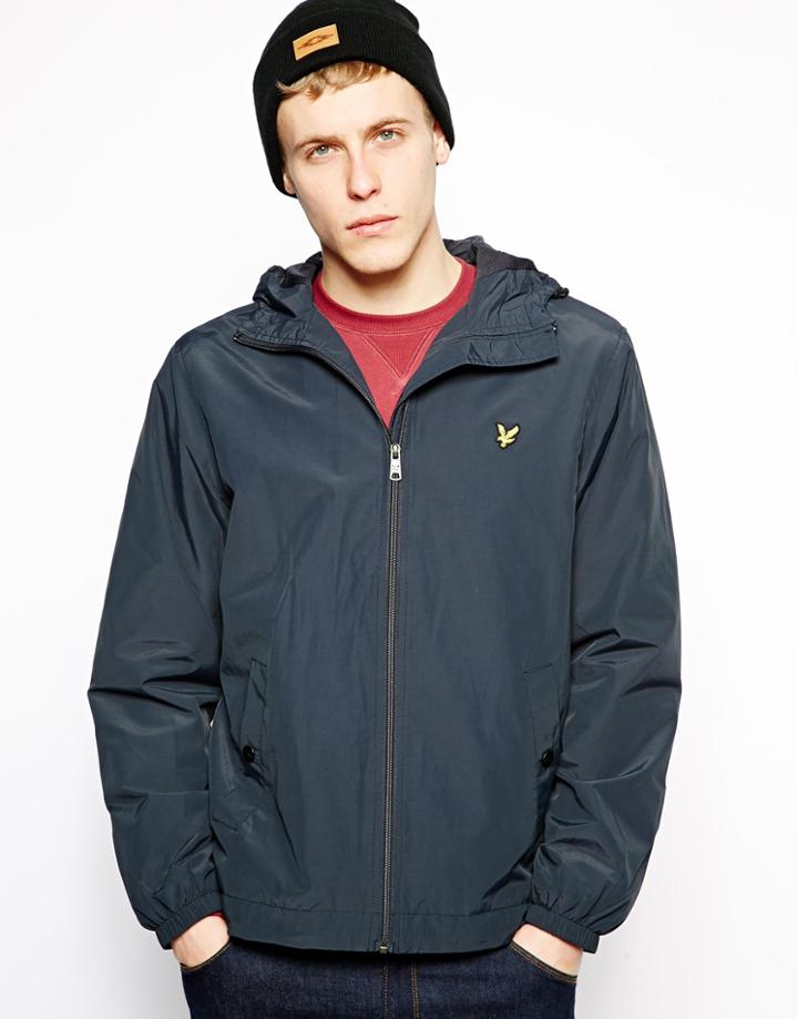 Lyle & Scott Jacket With Hood - Navy
