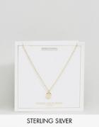 Johnny Loves Rosie Gold Plated Leo Disc Necklace - Gold