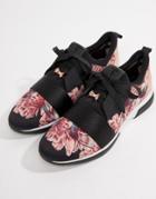 Ted Baker Black Floral Sporty Sneakers - Multi
