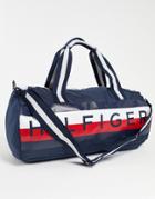 Tommy Hilfiger Taha Global Stripe Duffle Bag-navy