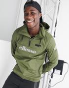 Ellesse Ion Overhead Jacket With Reflective Logo In Green
