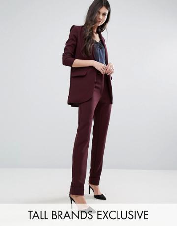 Alter Tall Tailored Pant - Red