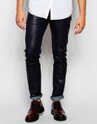 Asos Skinny Jeans With Coating - Indigo