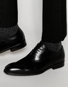 Aldo Carlus Leather Oxford Brogue Shoes - Black