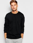 Nudie Jeans Backbone Crew Neck Sweatshirt - Black