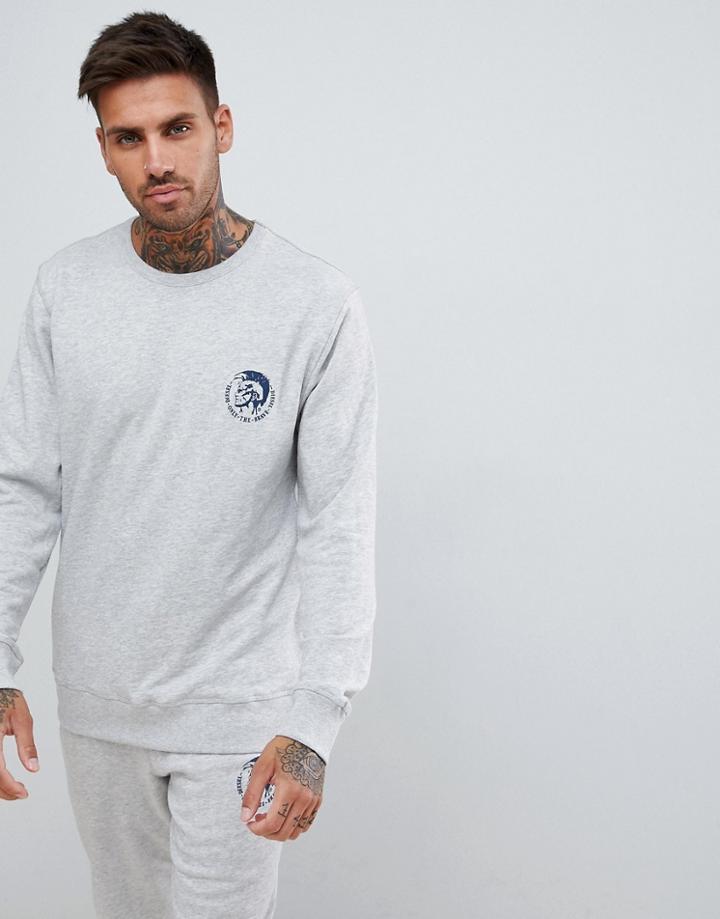 Diesel Mohawk Logo Sweatshirt Gray Marl - Gray