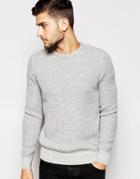 New Look Ribbed Sweater - Silver