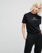 Fred Perry Logo Tennis T-shirt - Black