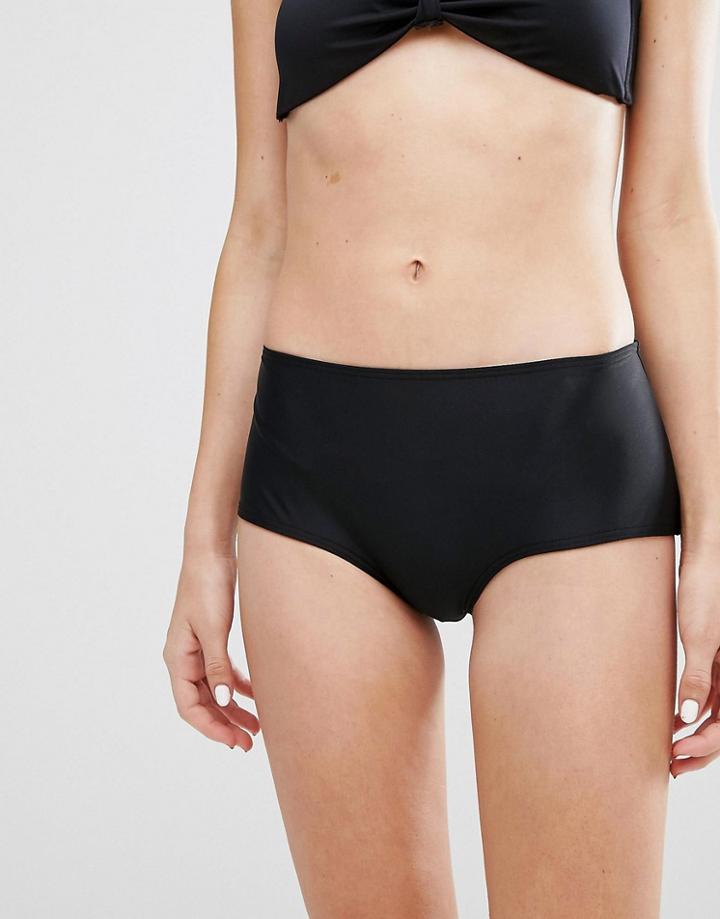 Noisy May Tan Lines Black Deep Bikini Bottom - Black
