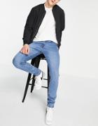 Ps Paul Smith Slim Fit Jean In Light Wash-blues