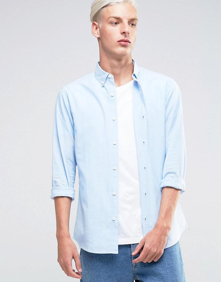 Troy Oxford Shirt - Blue