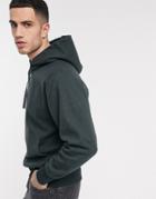 Weekday Helmer Hoodie In Dark Gray-navy