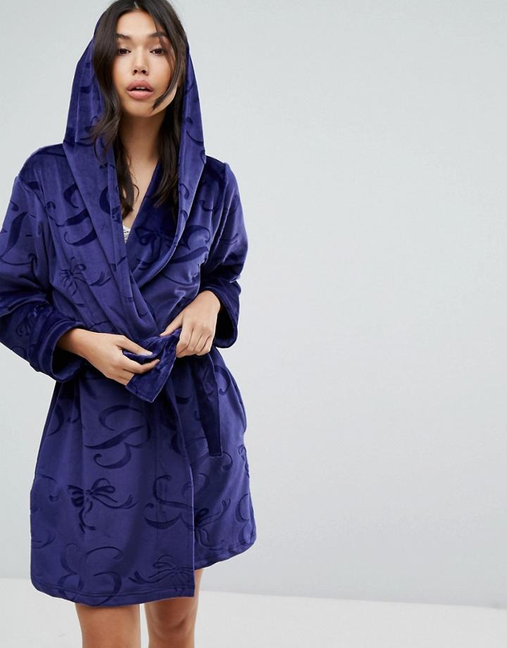 B By Ted Baker Robe Short Embossed Robe - Blue