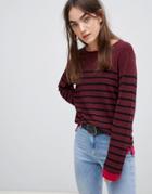 B.young Stripe Fine Knit Sweater - Multi