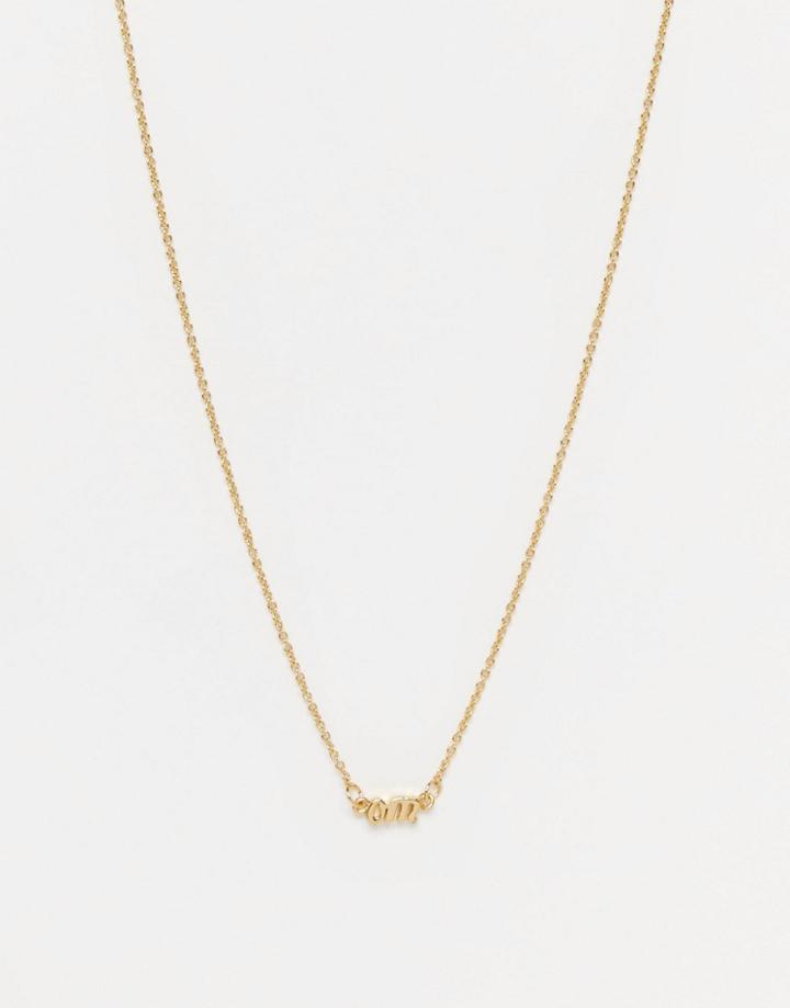 Me & Zena Om Necklace - Gold