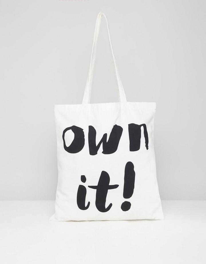 Monki Own It Tote Bag - White