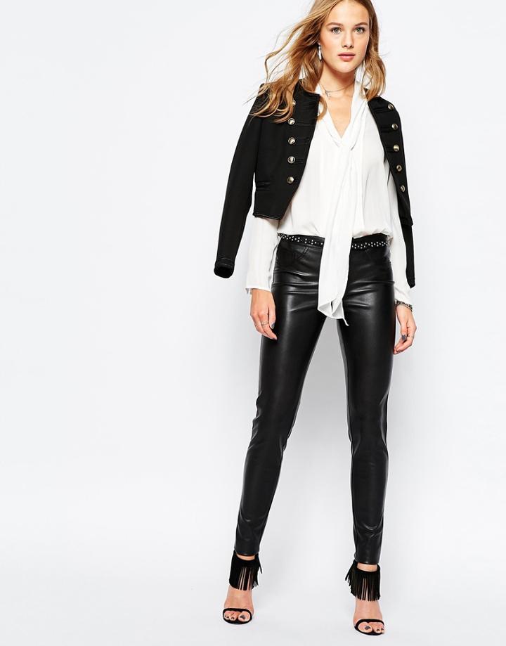 Vila Pu Skinny Pants - Black