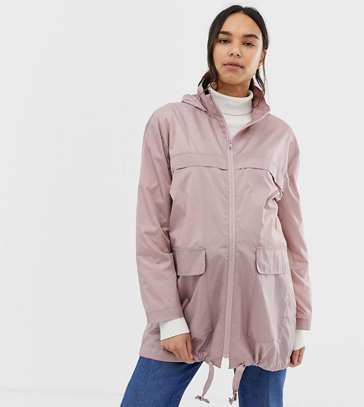 Asos Design Maternity Pac A Mac Jacket - Pink
