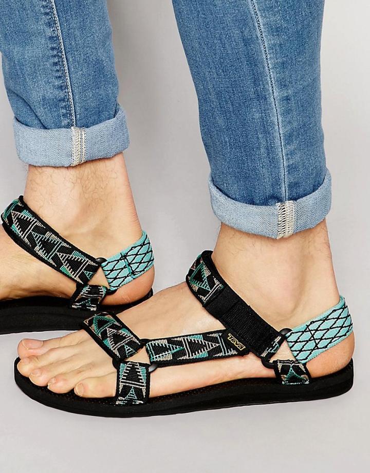 Teva Original Universal Pattern Sandals - Green